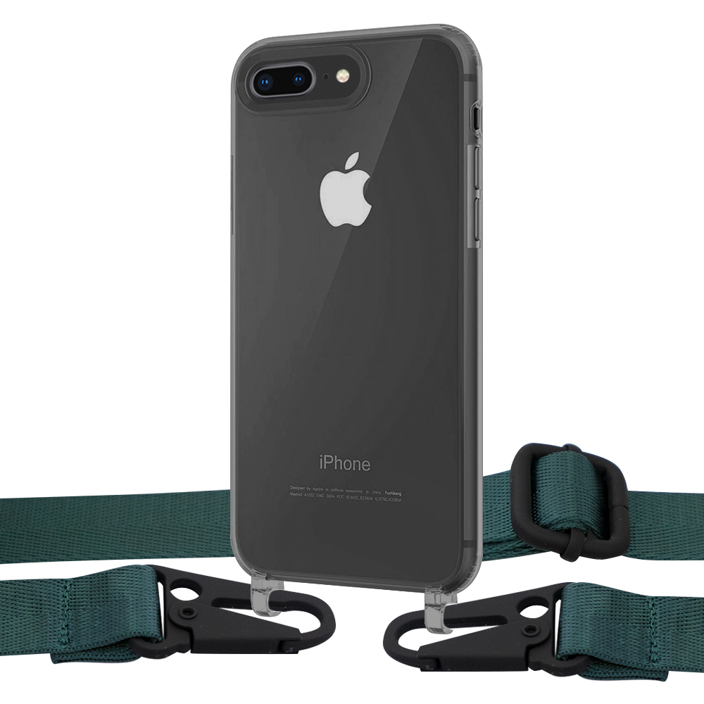 

Чехол Upex Crossbody Protection Case для iPhone 8 Plus | 7 Plus Dark with Harness Cyprus Green