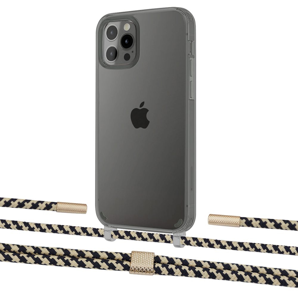 

Чехол Upex Crossbody Protection Case для iPhone 12 Pro Max Dark with Twine Copper and Fausset Gold