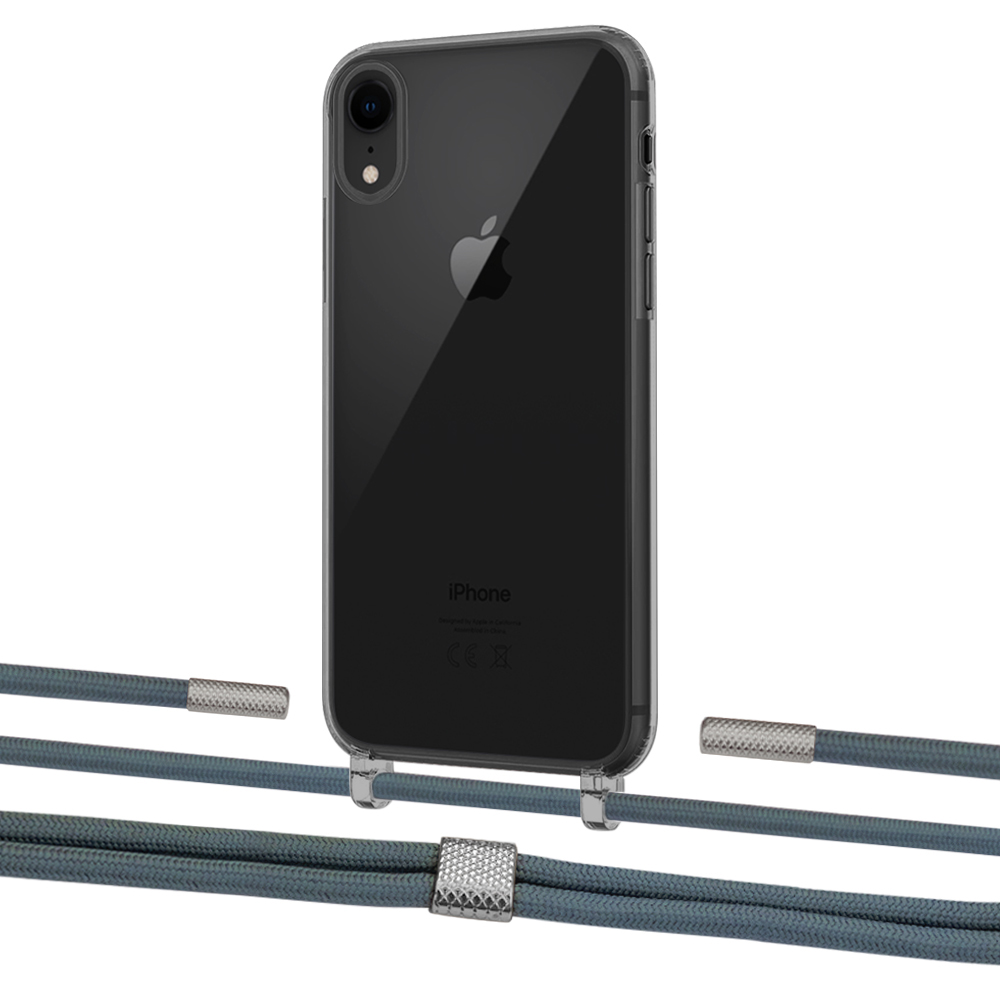 

Чехол Upex Crossbody Protection Case для iPhone XR Dark with Twine Cactus and Fausset Silver