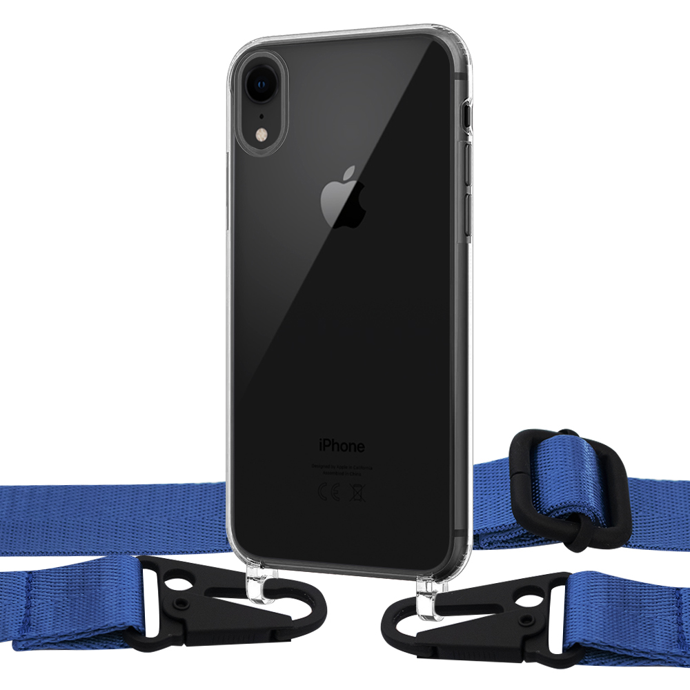 

Чехол Upex Crossbody Protection Case для iPhone XR Crystal with Harness Capri Blue