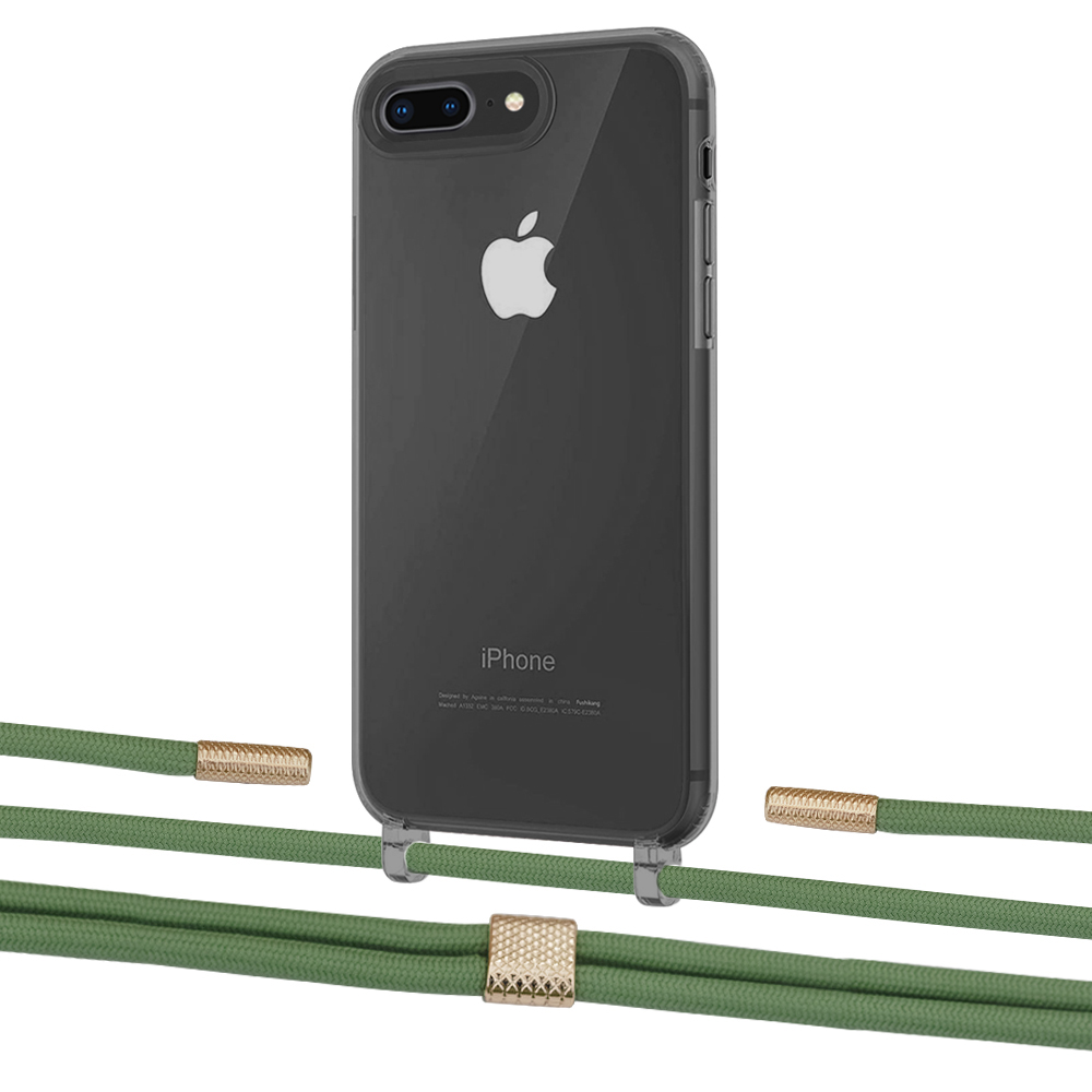 

Чехол Upex Crossbody Protection Case для iPhone 8 Plus | 7 Plus Dark with Twine Mint and Fausset Gold