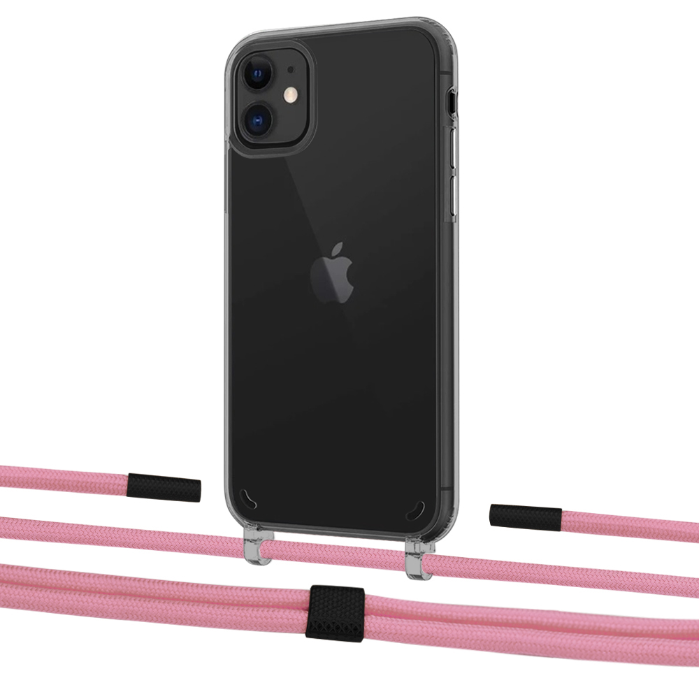 

Чехол Upex Crossbody Protection Case для iPhone 11 Dark with Twine Coral and Fausset Matte Black