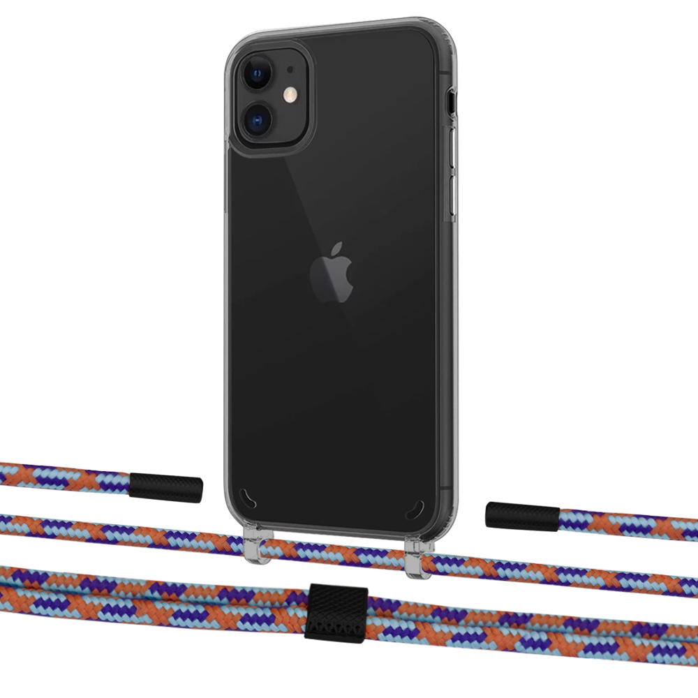 

Чехол Upex Crossbody Protection Case для iPhone 11 Dark with Twine Blue Sunset and Fausset Matte Black