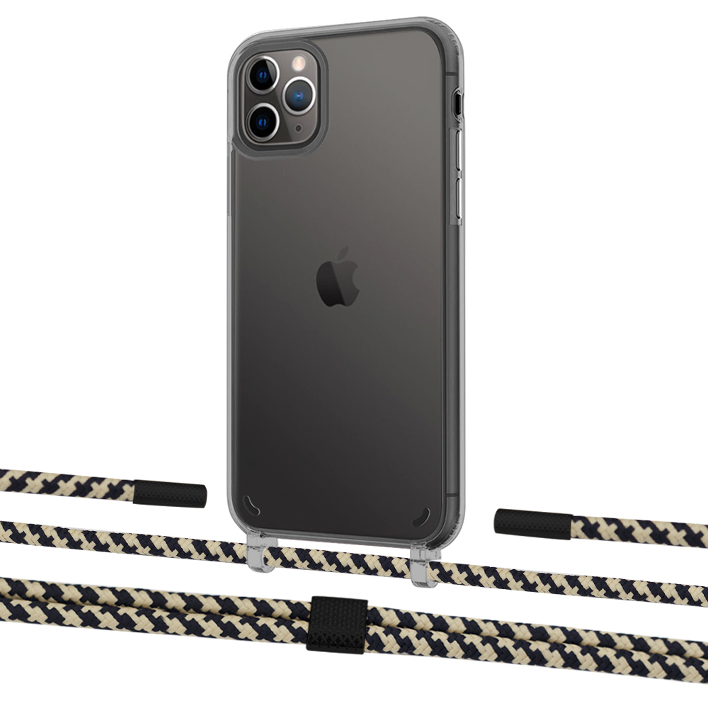 

Чехол Upex Crossbody Protection Case для iPhone 11 Pro Max Dark with Twine Copper and Fausset Matte Black