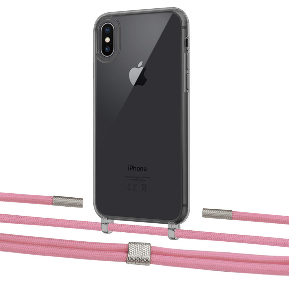 

Чехол Upex Crossbody Protection Case для iPhone XS | X Dark with Twine Coral and Fausset Silver