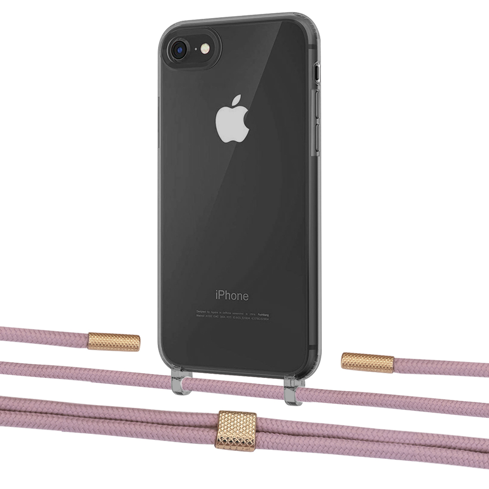 

Чехол Upex Crossbody Protection Case для iPhone SE 2020 | 8 | 7 Dark with Twine Rose Gold and Fausset Gold