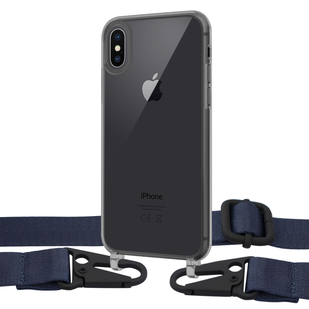 

Чехол Upex Crossbody Protection Case для iPhone XS | X Dark with Harness Deep Navy