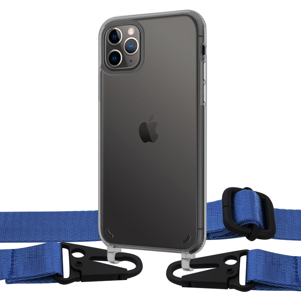 

Чехол Upex Crossbody Protection Case для iPhone 11 Pro Dark with Harness Capri Blue