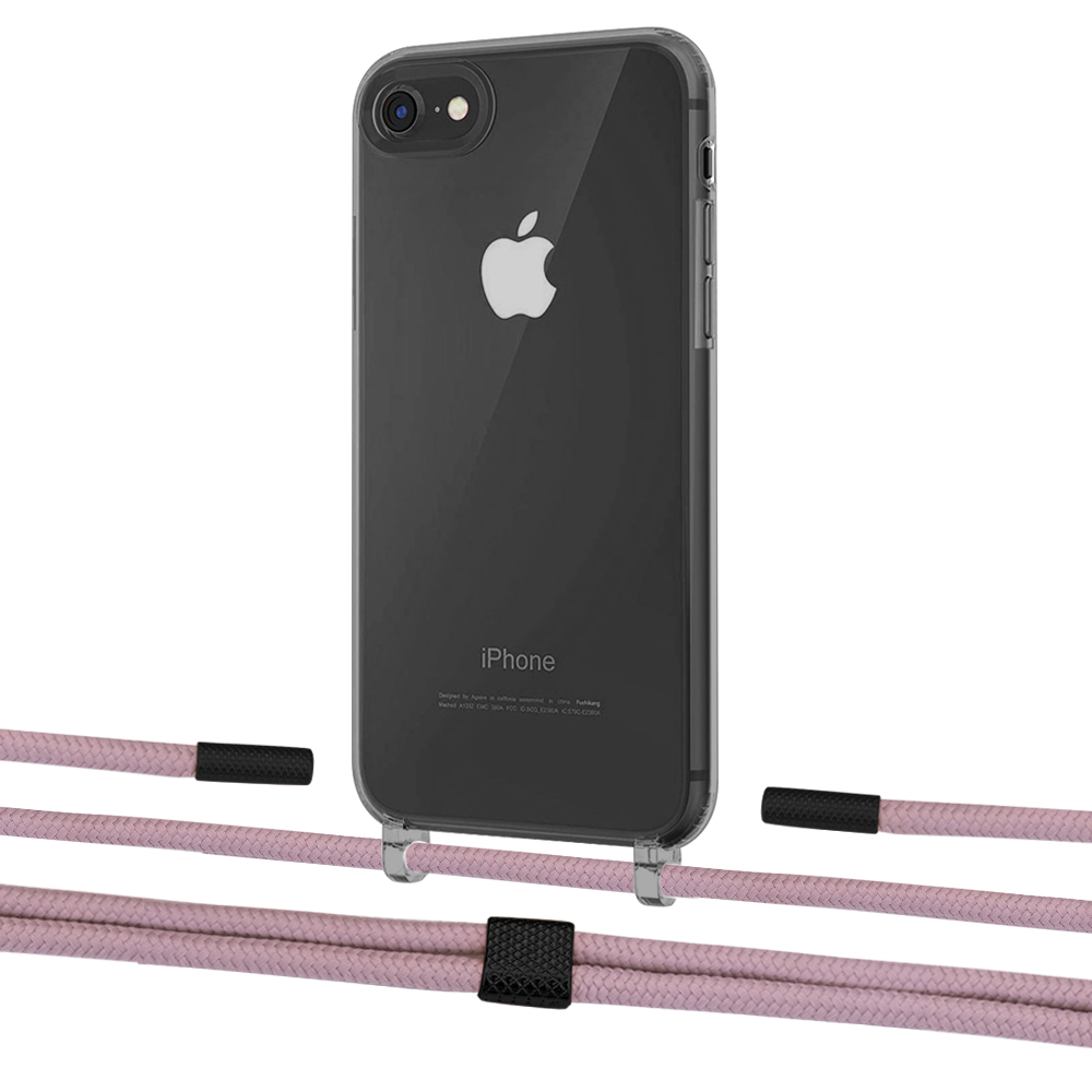 

Чехол Upex Crossbody Protection Case для iPhone SE 2020 | 8 | 7 Dark with Twine Rose Gold and Fausset Matte Black