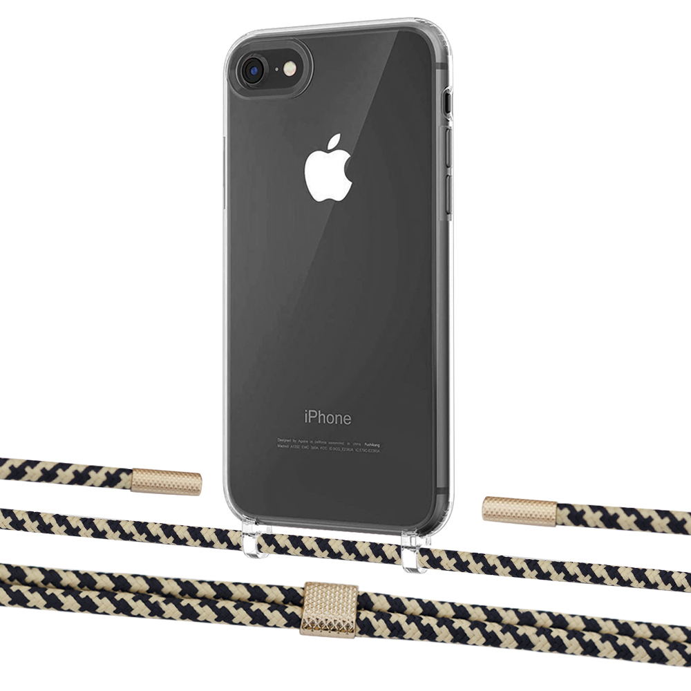 

Чехол Upex Crossbody Protection Case для iPhone SE 2020 | 8 | 7 Crystal with Twine Copper and Fausset Gold