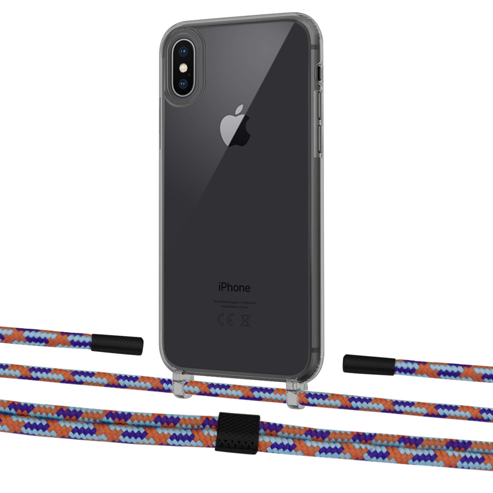 

Чехол Upex Crossbody Protection Case для iPhone XS Max Dark with Twine Blue Sunset and Fausset Matte Black