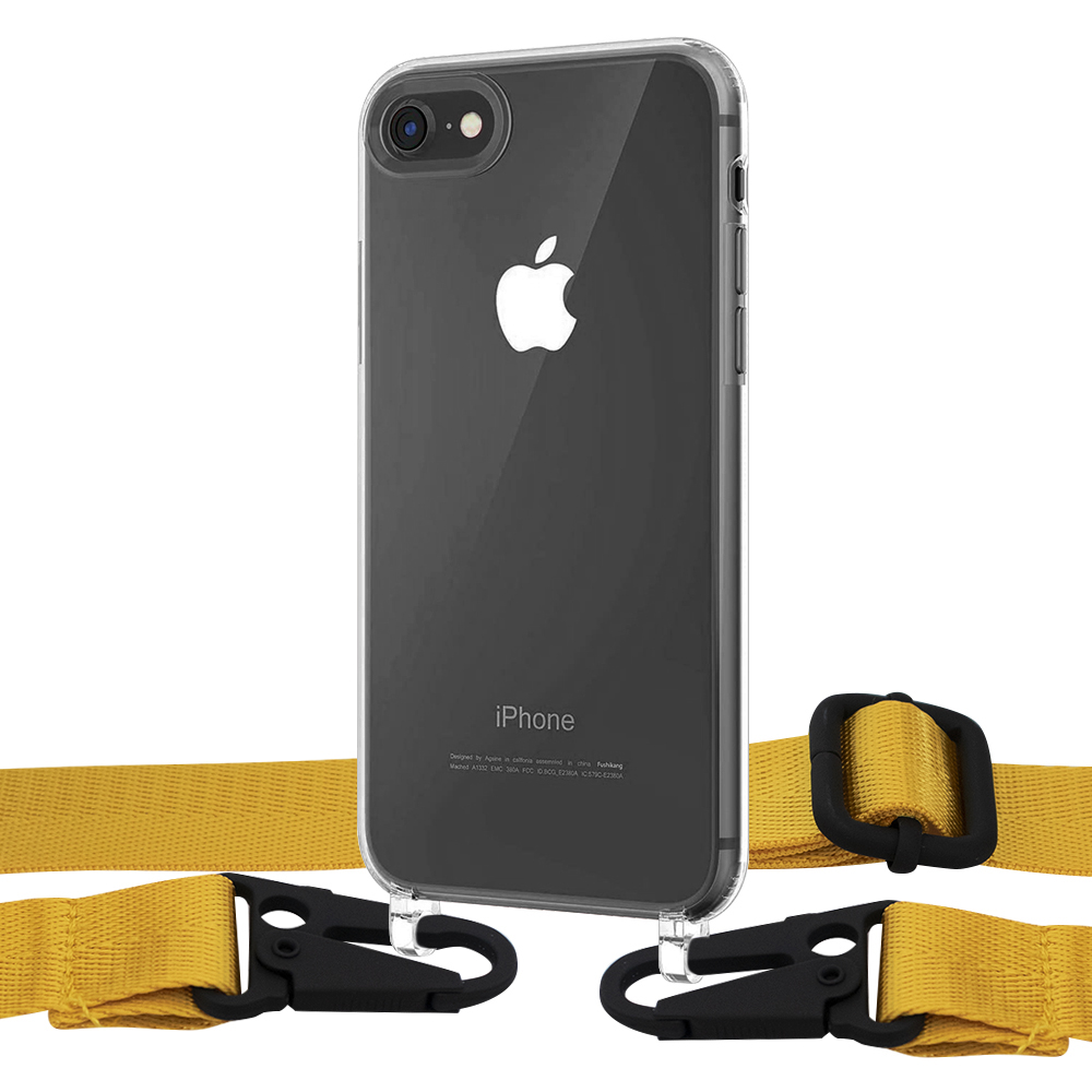 

Чехол Upex Crossbody Protection Case для iPhone SE 2020 | 8 | 7 Crystal with Harness Pineapple