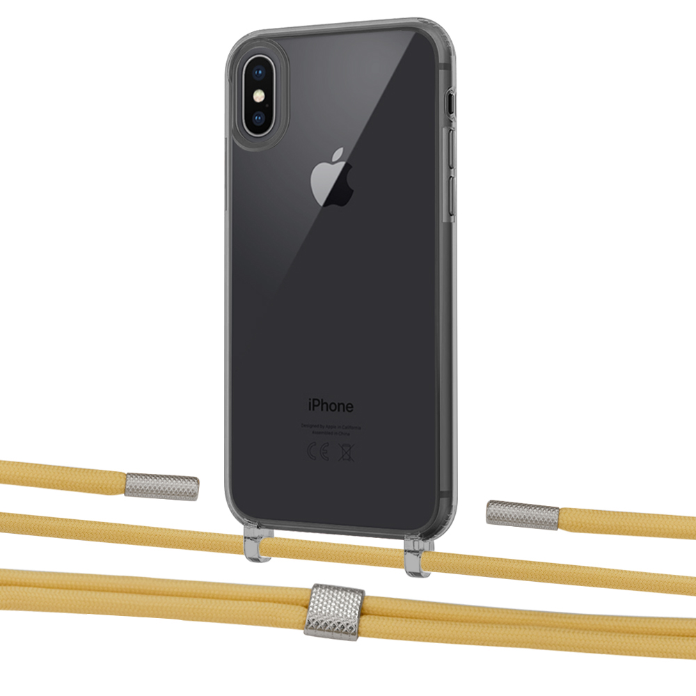 

Чехол Upex Crossbody Protection Case для iPhone XS | X Dark with Twine Sunflower and Fausset Silver