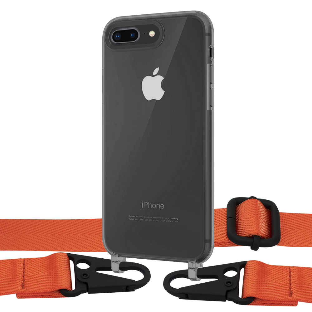 

Чехол Upex Crossbody Protection Case для iPhone 8 Plus | 7 Plus Dark with Harness Kumquat