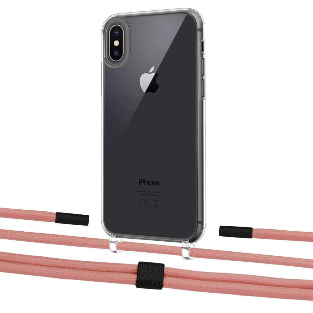 

Чехол Upex Crossbody Protection Case для iPhone XS | X Crystal with Twine Cantaloupe and Fausset Matte Black