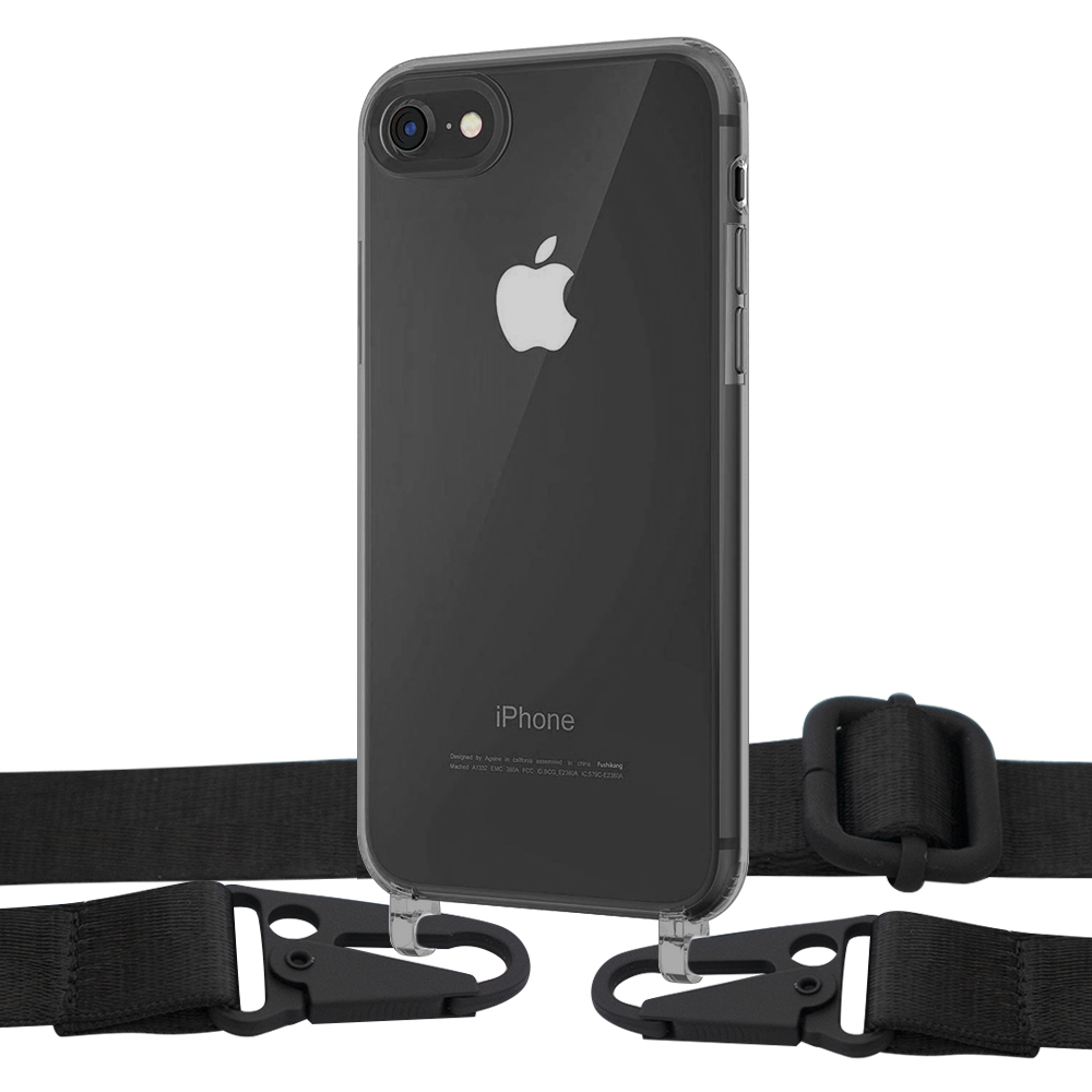 

Чехол Upex Crossbody Protection Case для iPhone SE 2020 | 8 | 7 Dark with Harness Black