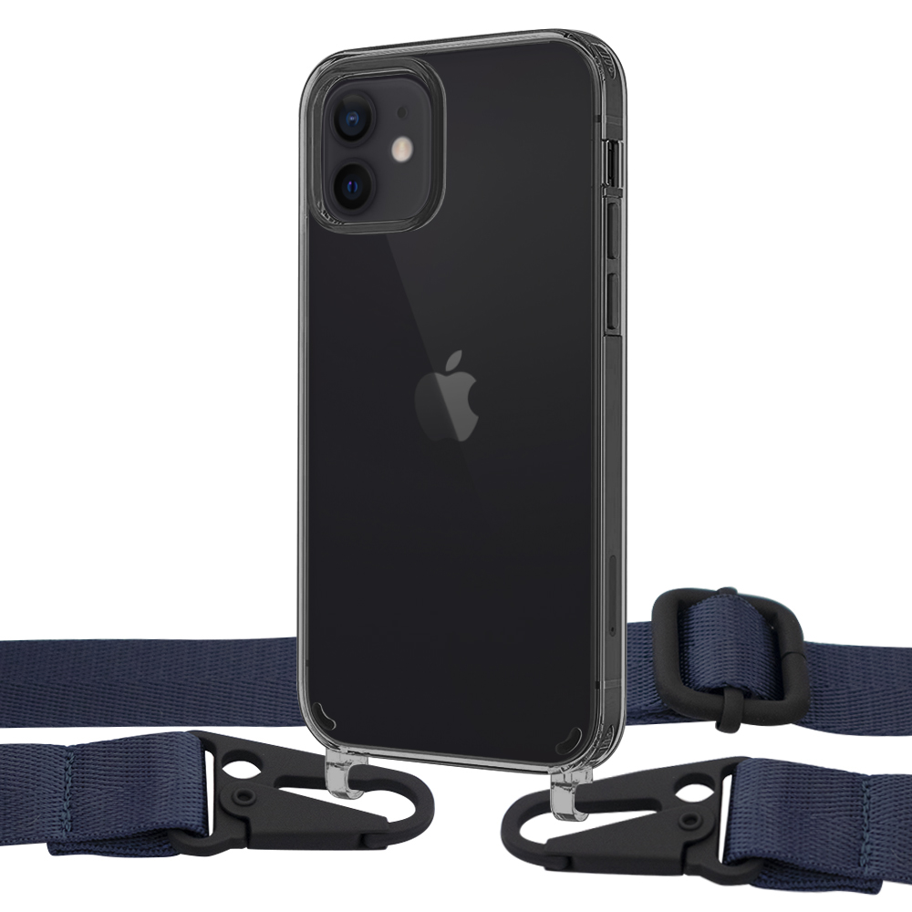

Чехол Upex Crossbody Protection Case для iPhone 12 | 12 Pro Dark with Harness Deep Navy