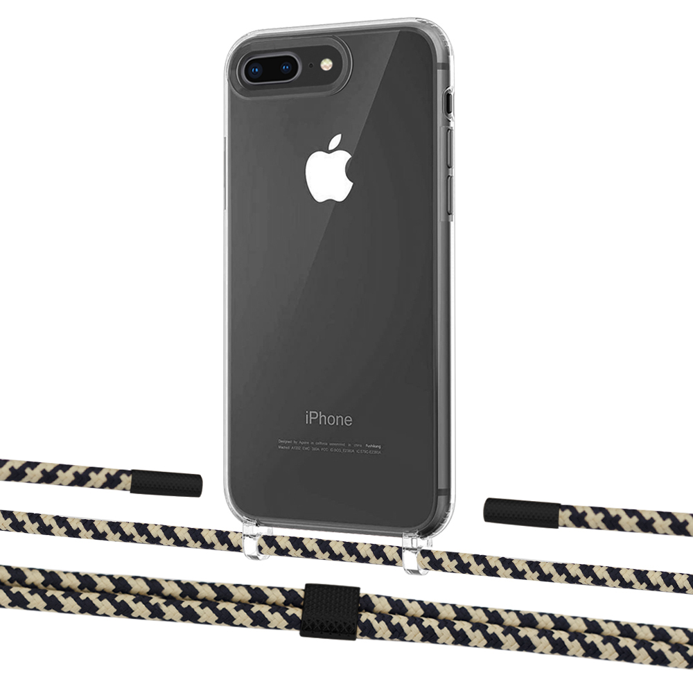 

Чехол Upex Crossbody Protection Case для iPhone 8 Plus | 7 Plus Crystal with Twine Copper and Fausset Matte Black