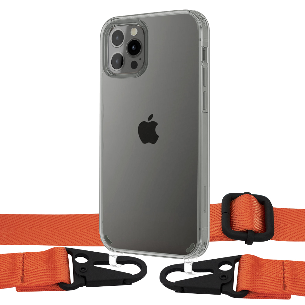 

Чехол Upex Crossbody Protection Case для iPhone 12 Pro Max Crystal with Harness Kumquat