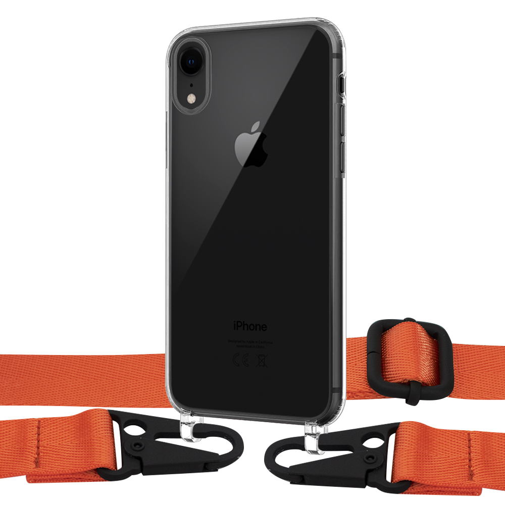 

Чехол Upex Crossbody Protection Case для iPhone XR Crystal with Harness Kumquat