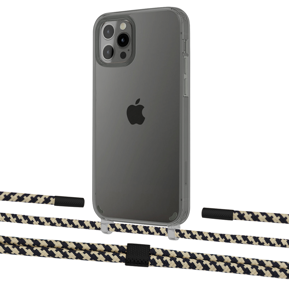 

Чехол Upex Crossbody Protection Case для iPhone 12 Pro Max Dark with Twine Copper and Fausset Matte Black