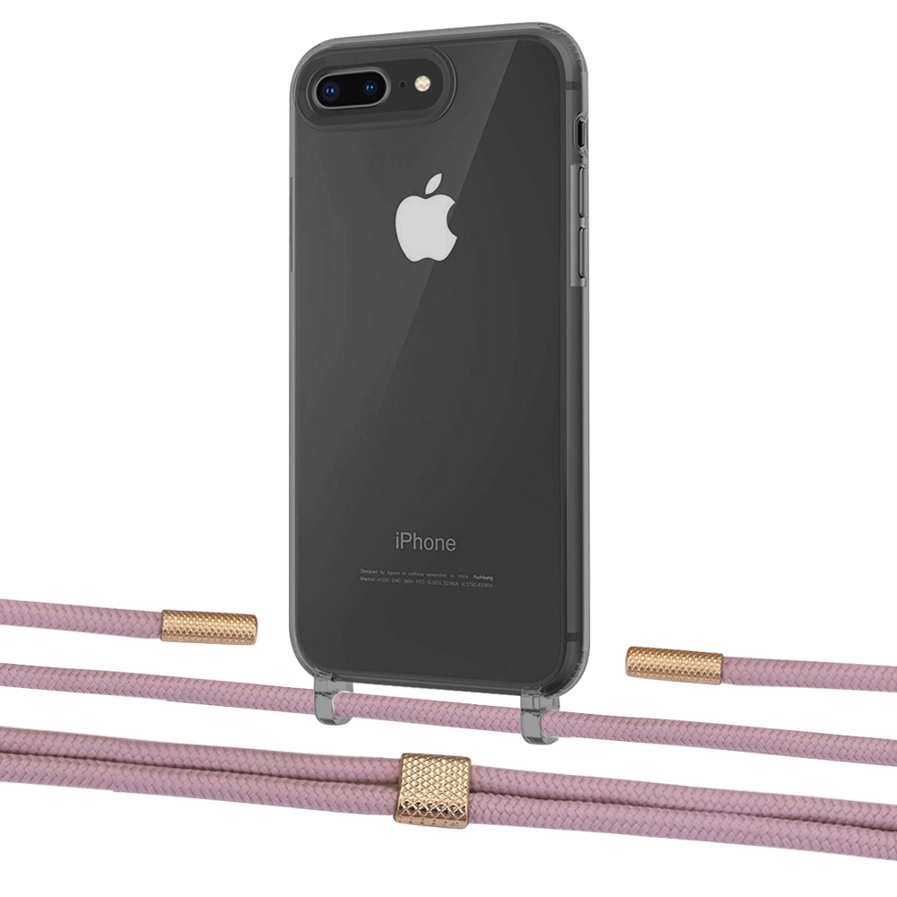 

Чехол Upex Crossbody Protection Case для iPhone 8 Plus | 7 Plus Dark with Twine Rose Gold and Fausset Gold