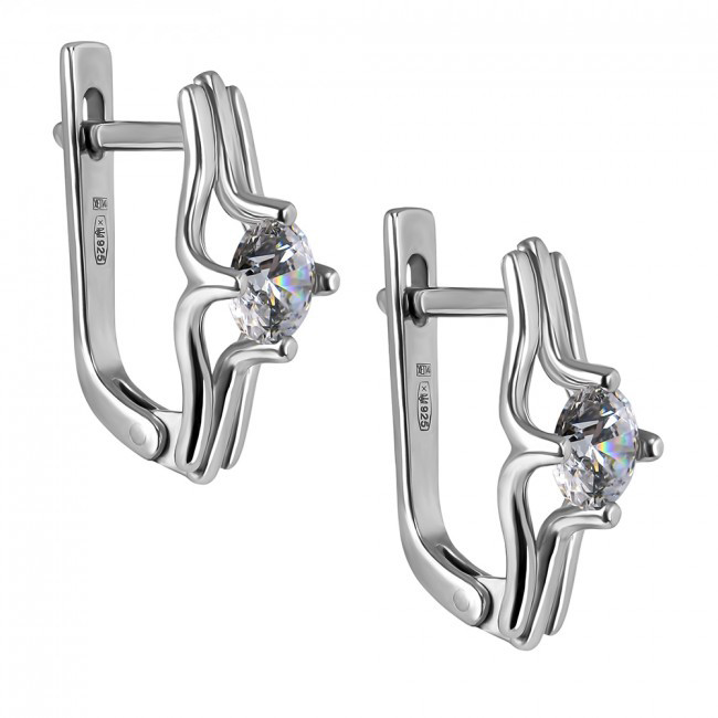 

Серьги с камнями Swarovski Мадлен