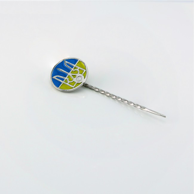 

Серебряное булавка символика Украины
