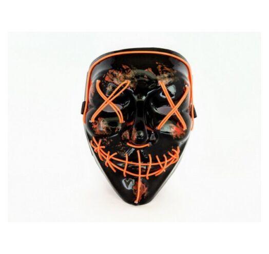

Неоновая маска Purge Mask Судная ночь ABC Оранж2