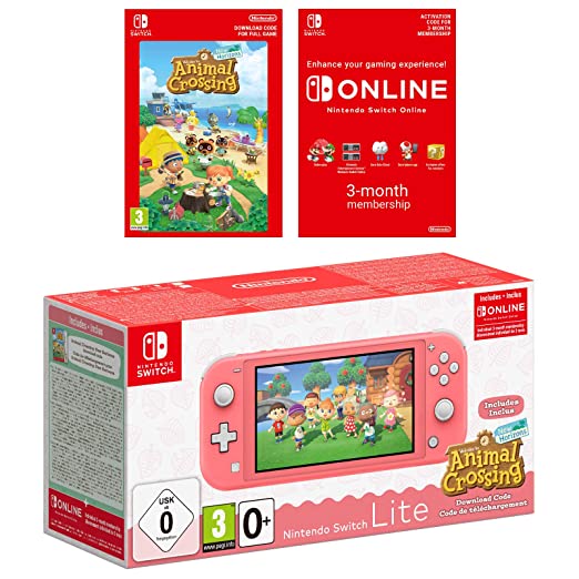 

Nintendo Switch Lite Coral + Animal Crossing New Horizons
