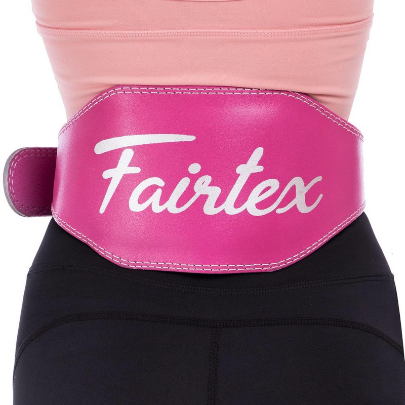 

Пояс атлетический кожаный Fairtex My Fit 165086 размер S Pink