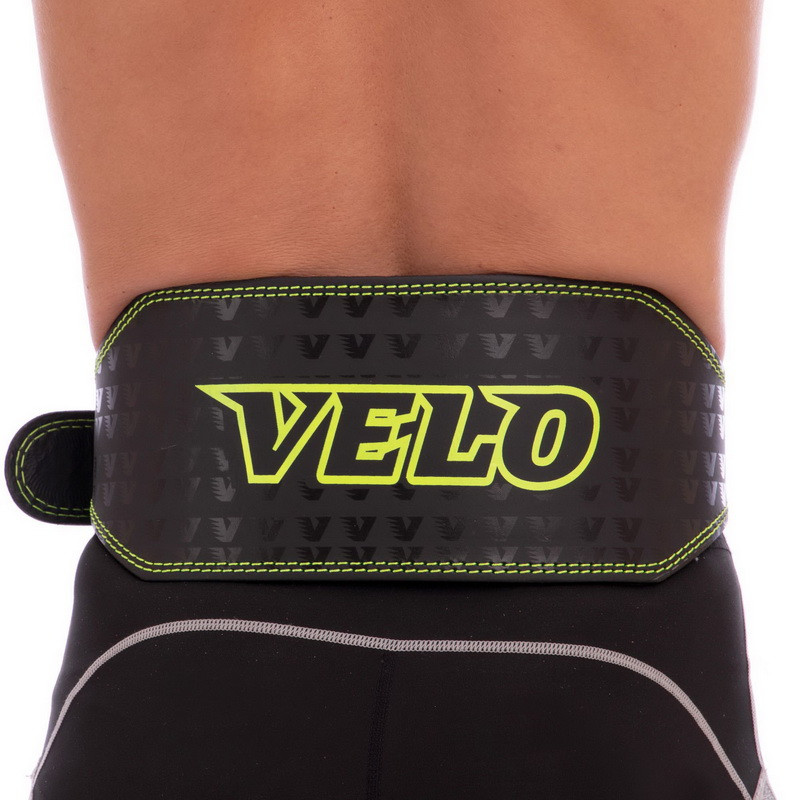 

Пояс атлетический кожаный Velo My Fit 8180 размер XL Black-Green