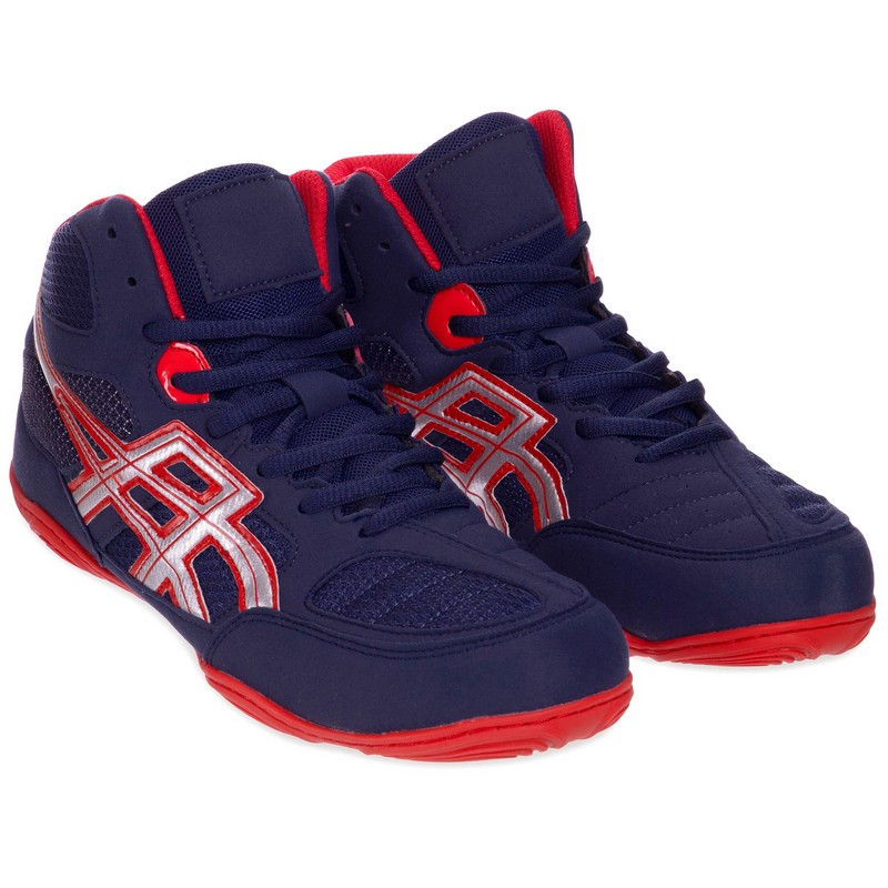 

Борцовки замшевые Zelart Asc Sport Heroe 2338 размер 37 Dark Blue-Red