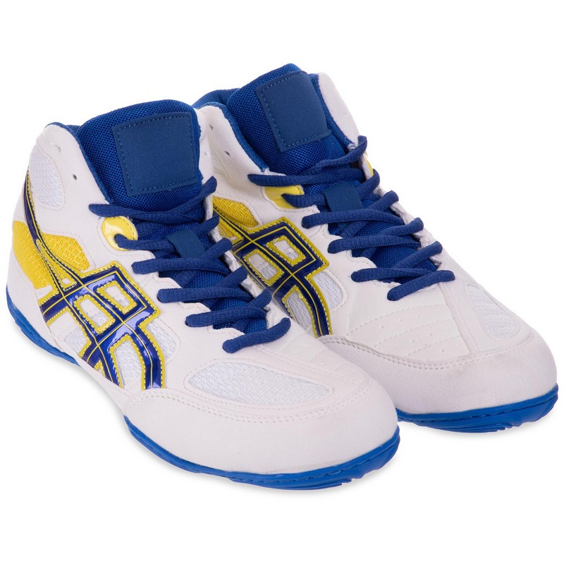 

Борцовки замшевые Zelart Asc Sport Heroe 2338 размер 45 White-Blue