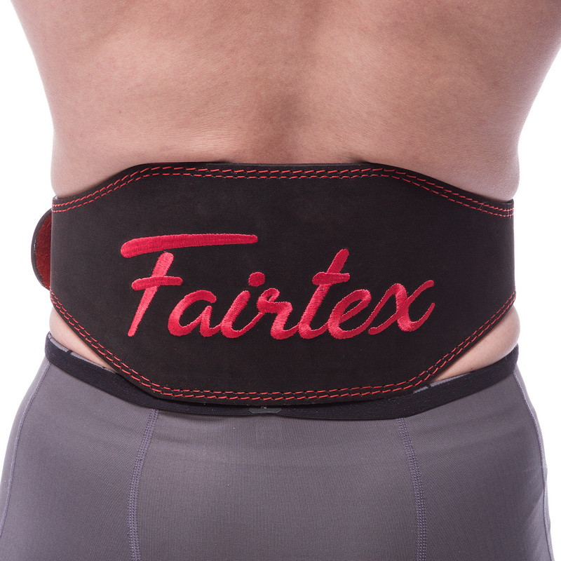 

Пояс атлетический кожаный Fairtex My Fit 161079 размер L Black-Red