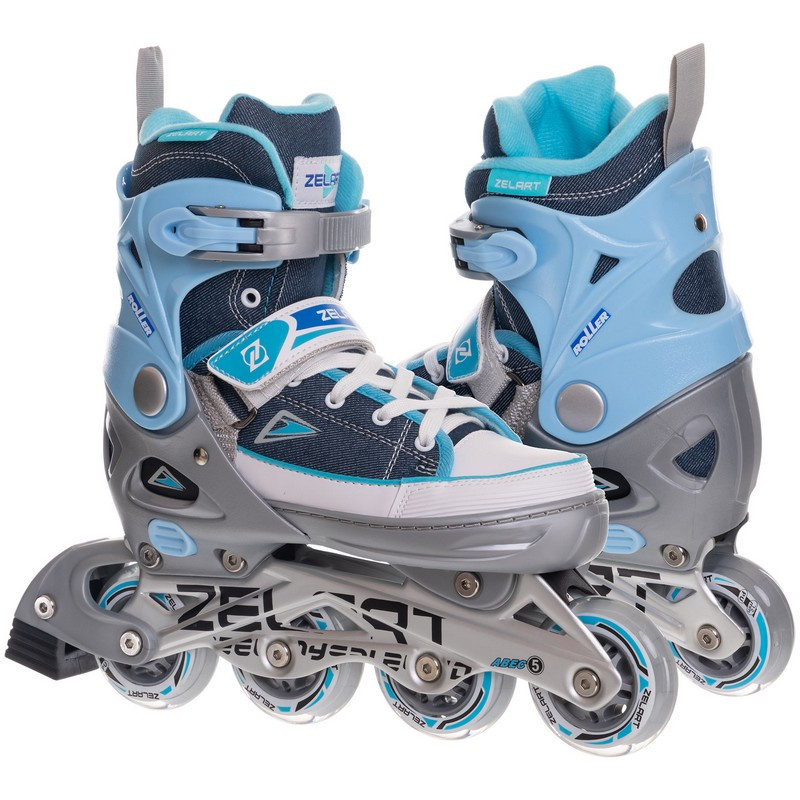 

Роликовые коньки раздвижные Zelart Roller My Go 2917 размер 40-43 Blue