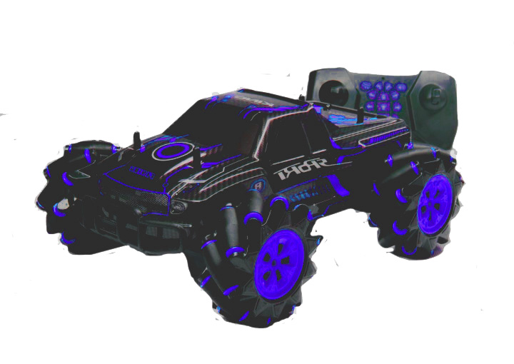 

Радиоуправляемый дрифтовый внедорожник Stunt Car RQ-2077, свет, звук, 3.7 V, управление, 2.4G черно-синий