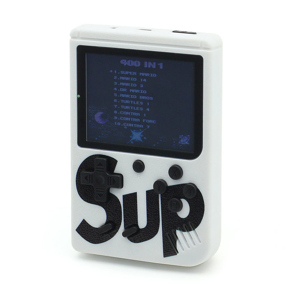 

Портативная игровая приставка на 400 игр dendy SEGA 8bit SUP Game Box Белая
