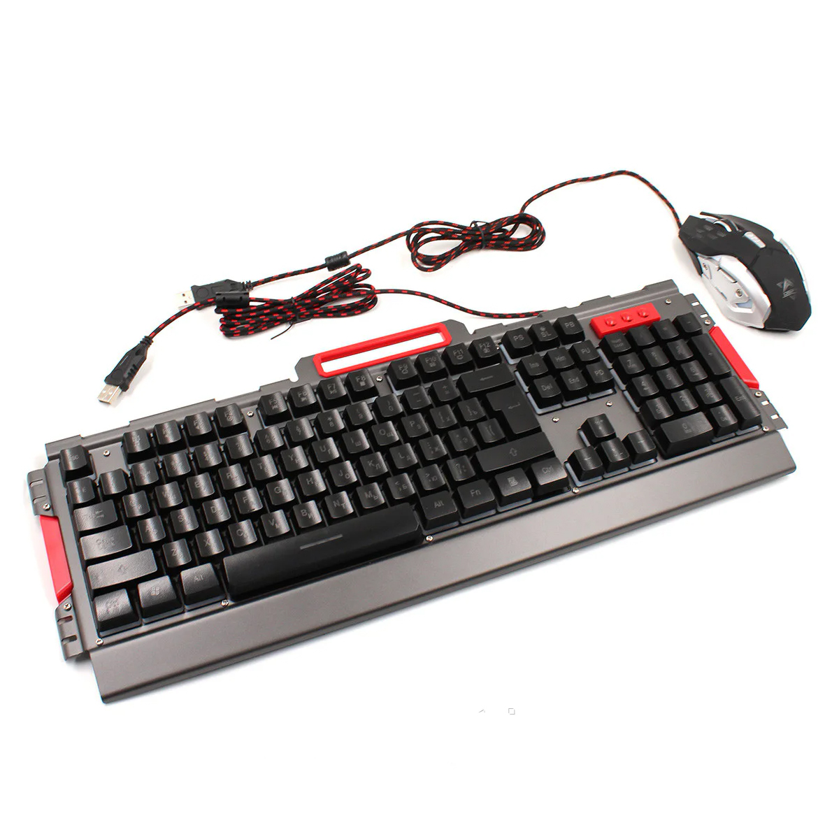 

Комплект проводная клавиатура LED GAMING KEYBOARD +Mouse K33
