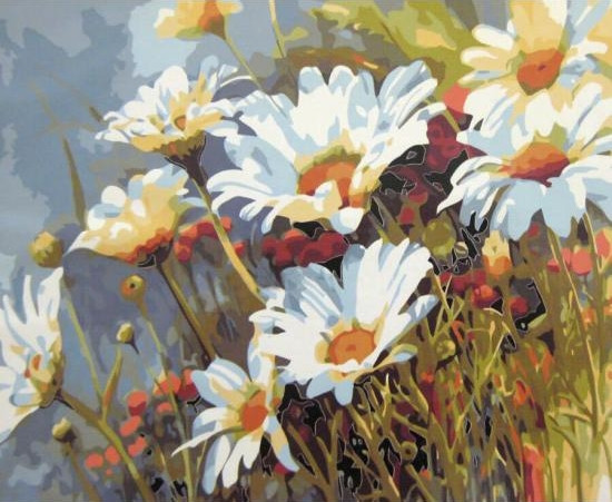 

Картина по номерам 40×50 см. Mariposa Ромашковое поле (Q 1439)