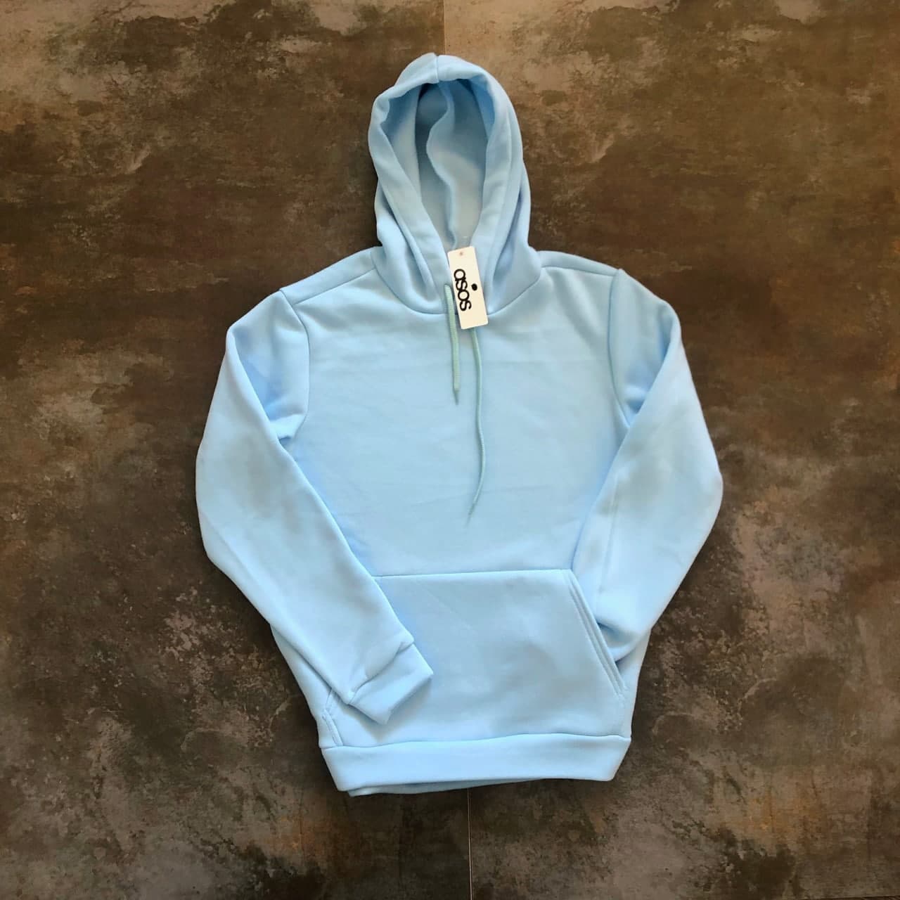 

Мужская теплая толстовка на флисе BD2144 рS голубая