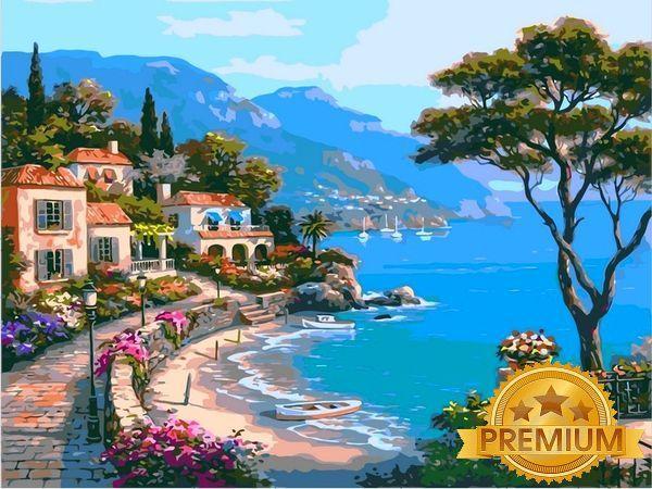 

Картина по номерам 40×50 см. Babylon Premium (цветной холст + лак) Райский уголок Художник Сунг Ким (NB 003)