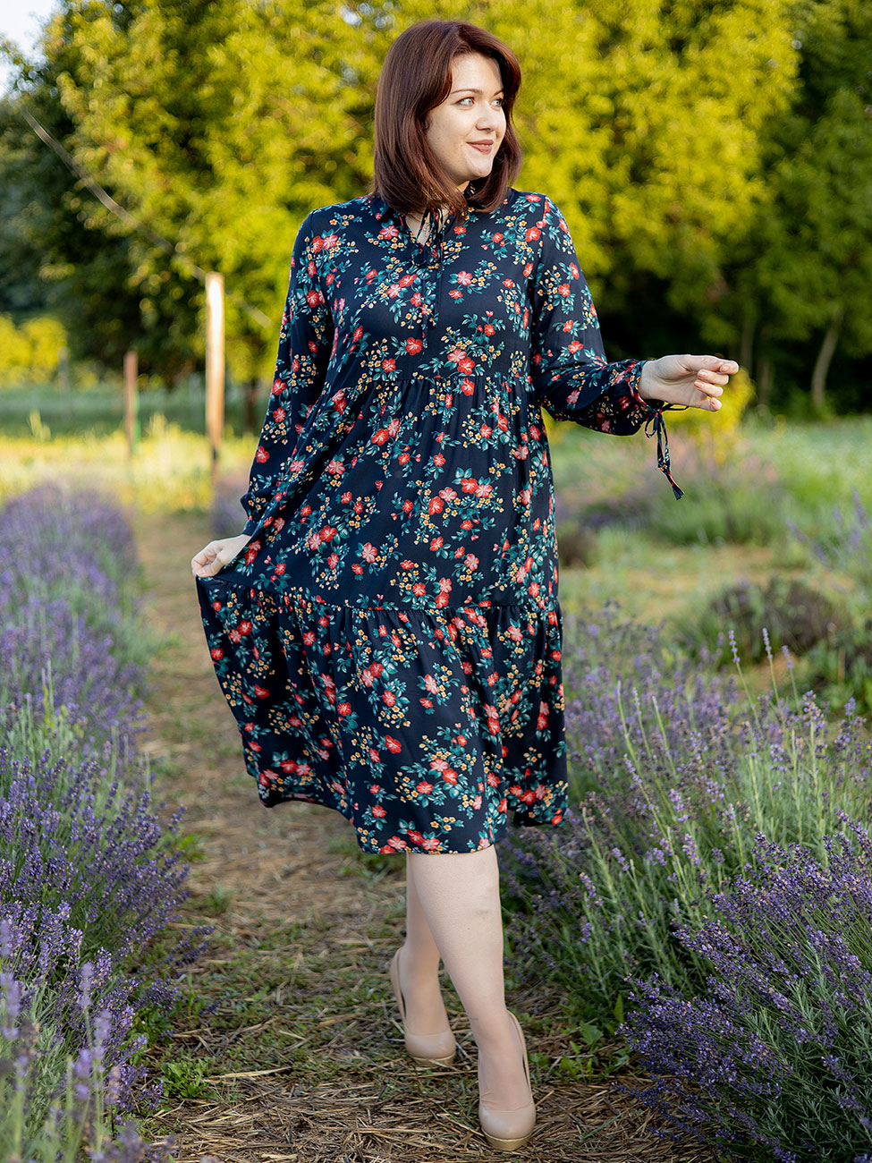 

Красивое платье size+ на завязках Чорний 2 XL Vikamoda 3285