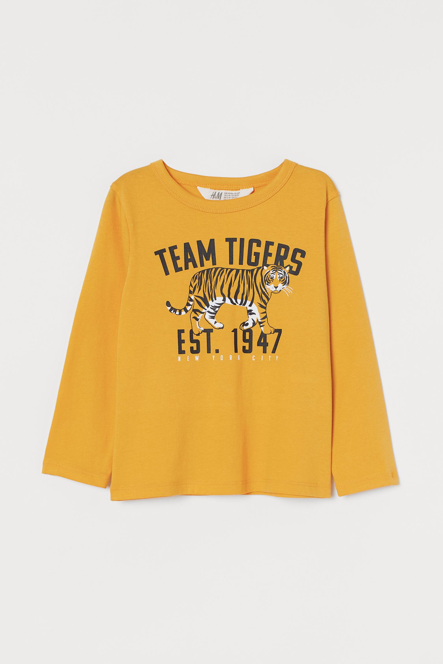 

Реглан Команда тигрів H&M 110/116 Жовтий