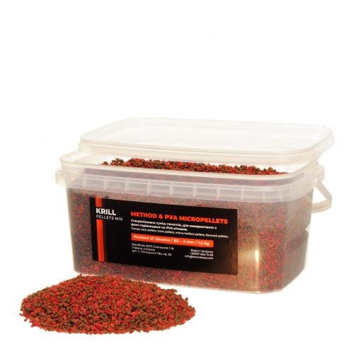 

Пеллетс Технокарп Method PVA Micropellets Krill Mix 1.5kg
