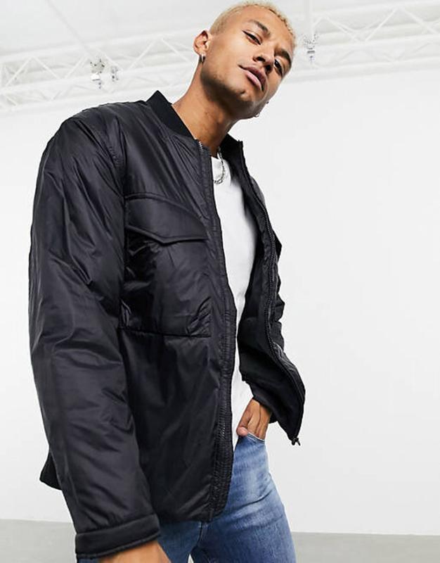 

Куртка бомбер утеплена ASOS DESIGN 1729456 S Черный
