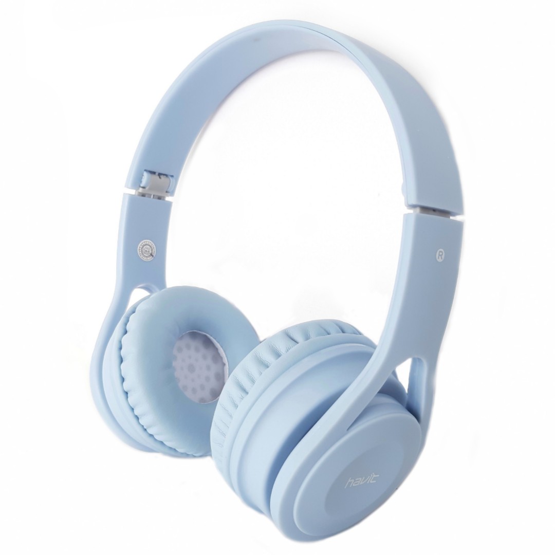 

Наушники накладные проводные с микрофоном Havit H2262D, Blue