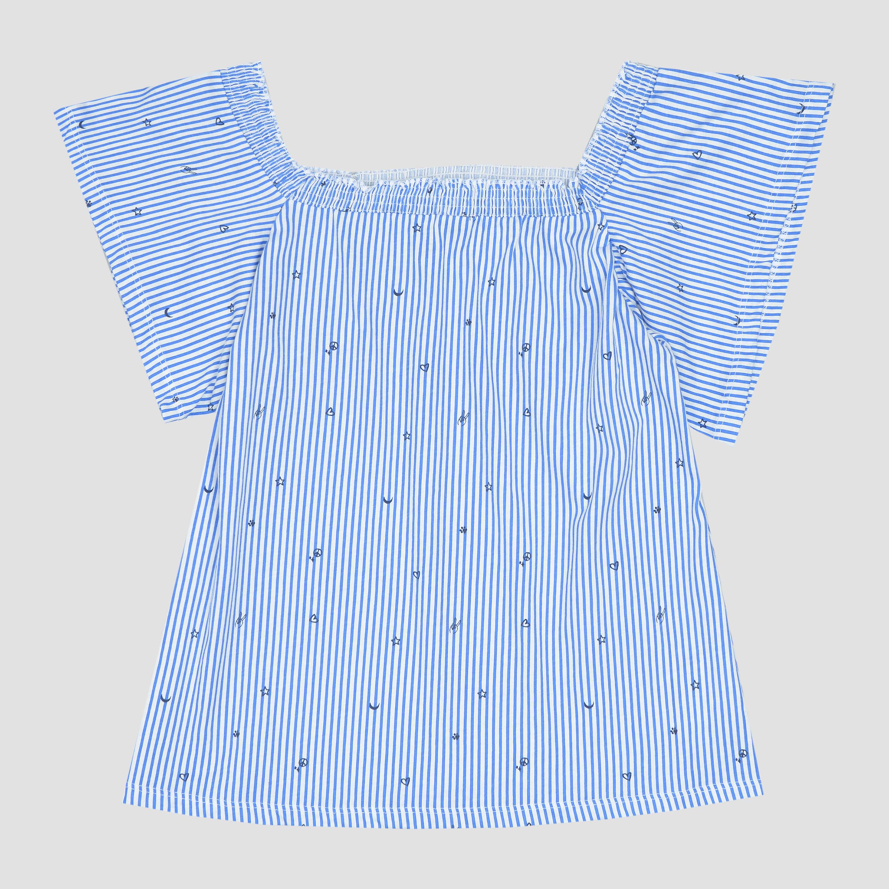 

Блузка H&M 6197997 170 см Бело-синяя