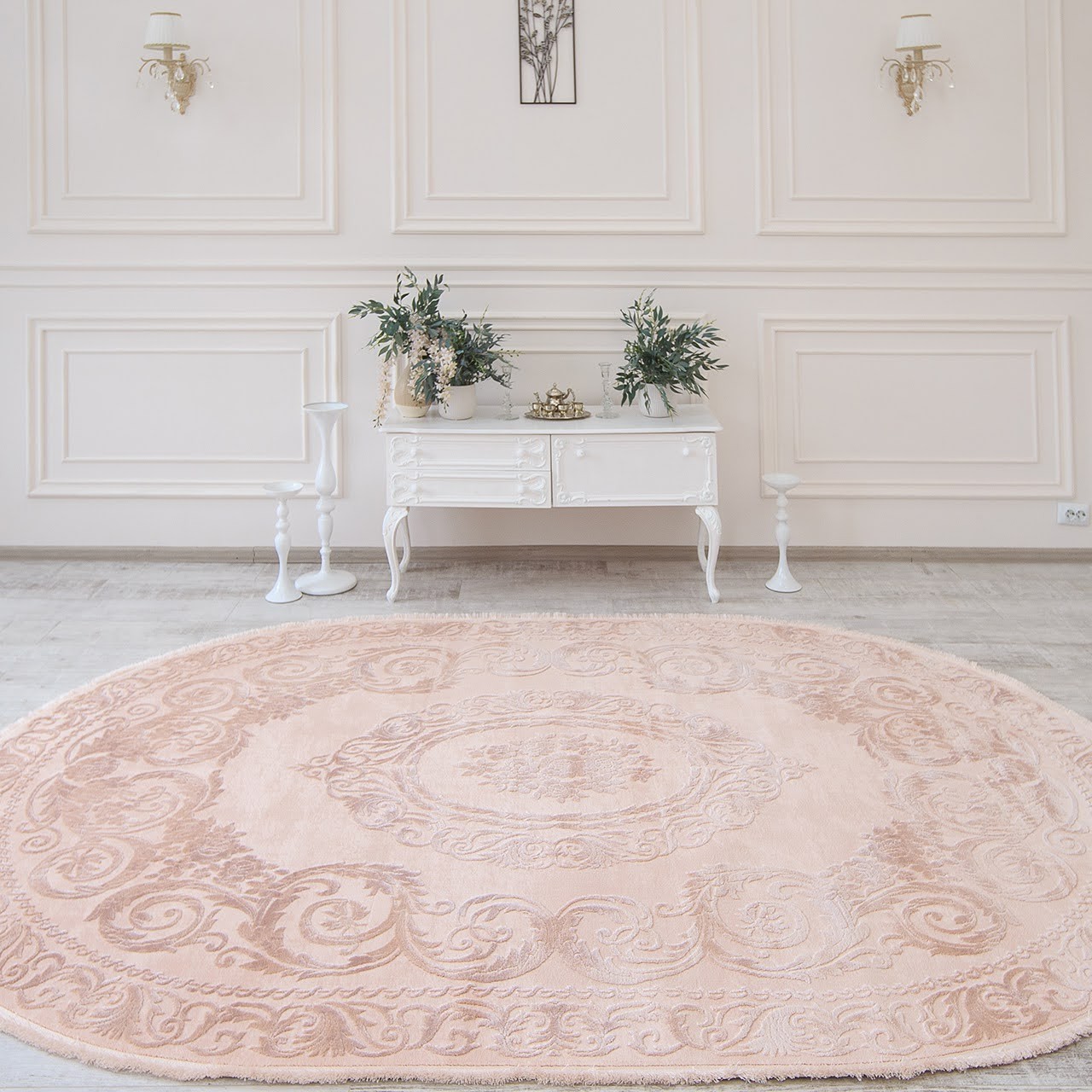 

Ковер T-Collection 886 Pink Овальный 200х290 см