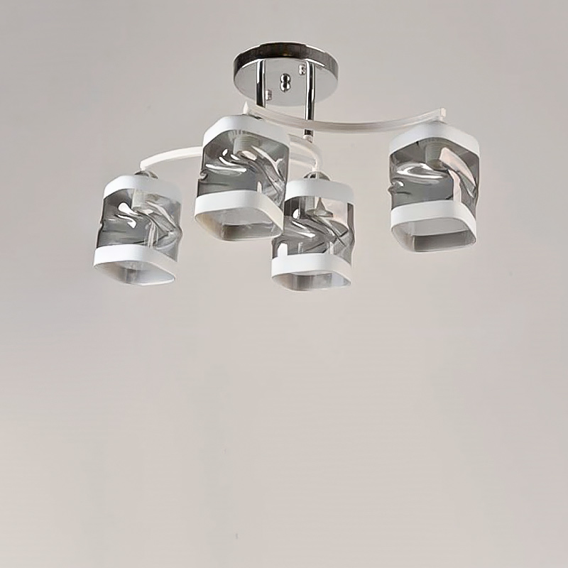 

Люстра стельова Light House SRS-16244/4А хром + білий